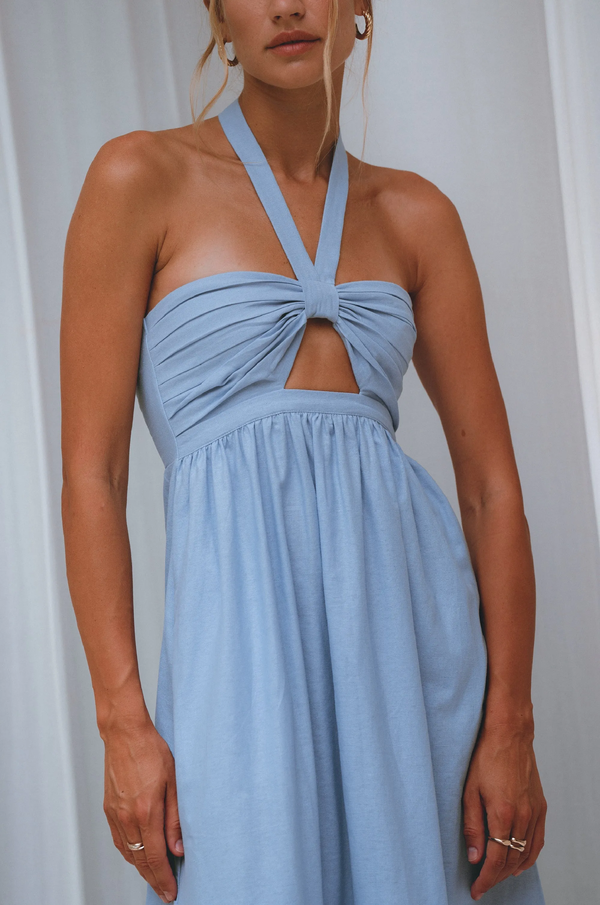 Penelope Linen Maxi Dress – Romantic Organic Elegance