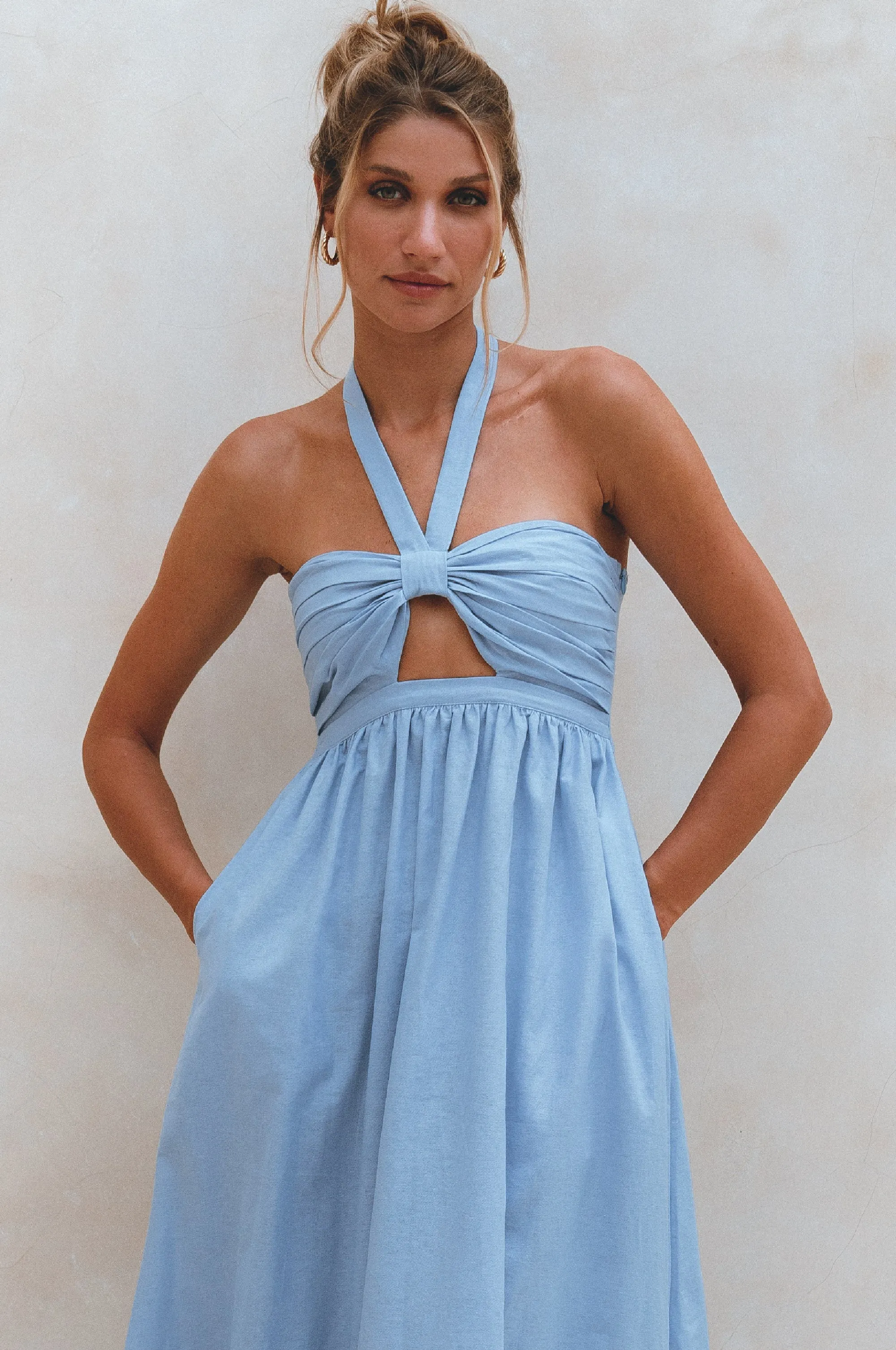 Penelope Linen Maxi Dress – Romantic Organic Elegance