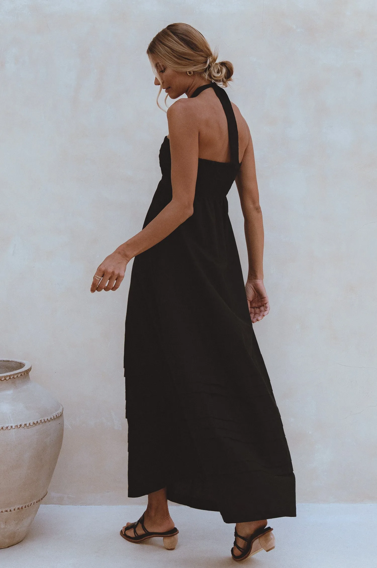 Penelope Linen Maxi Dress – Romantic Organic Elegance