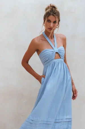 Penelope Linen Maxi Dress – Romantic Organic Elegance