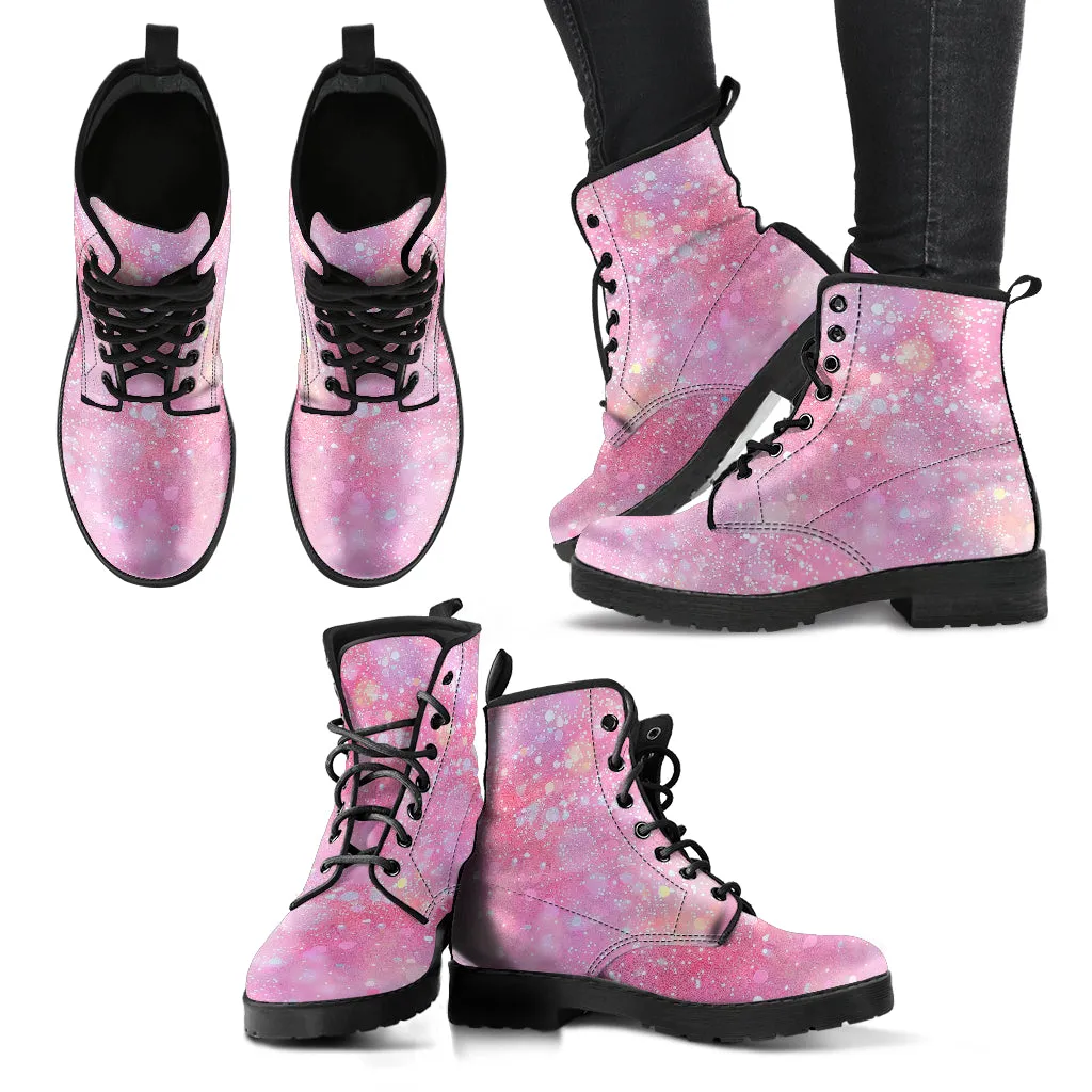 Pink glitter  boots