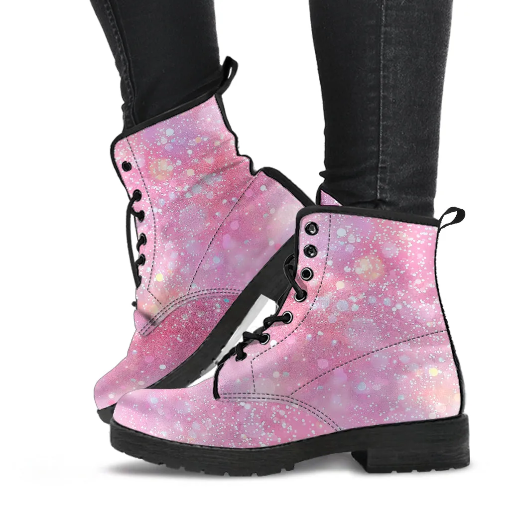 Pink glitter  boots