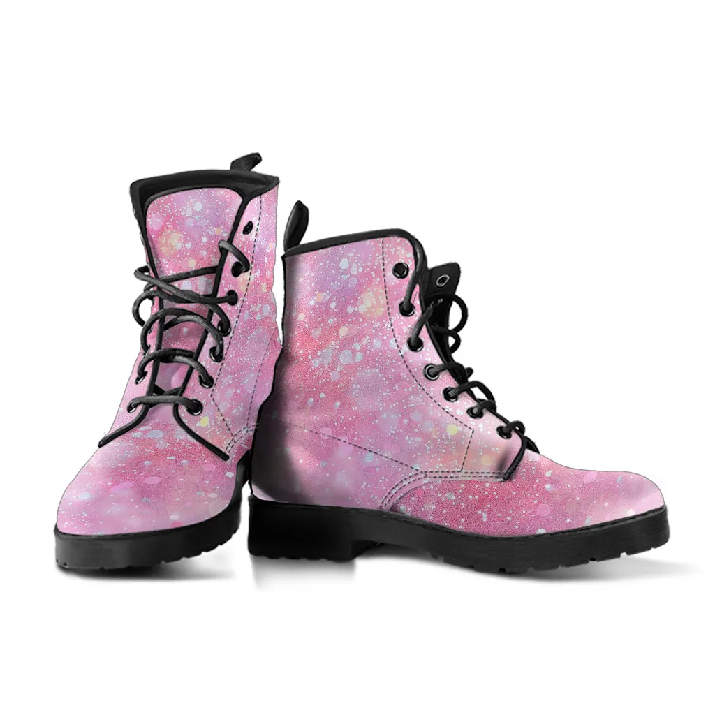 Pink glitter  boots