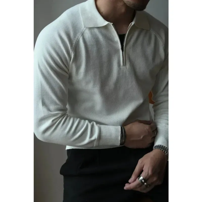 Preppy Vintage Men's Half-Zip Sweatshirt