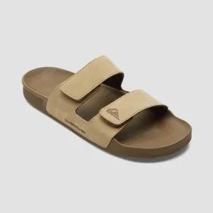 Quiksilver Rivi Leather Double Adjust RF Sandals - Tan 1