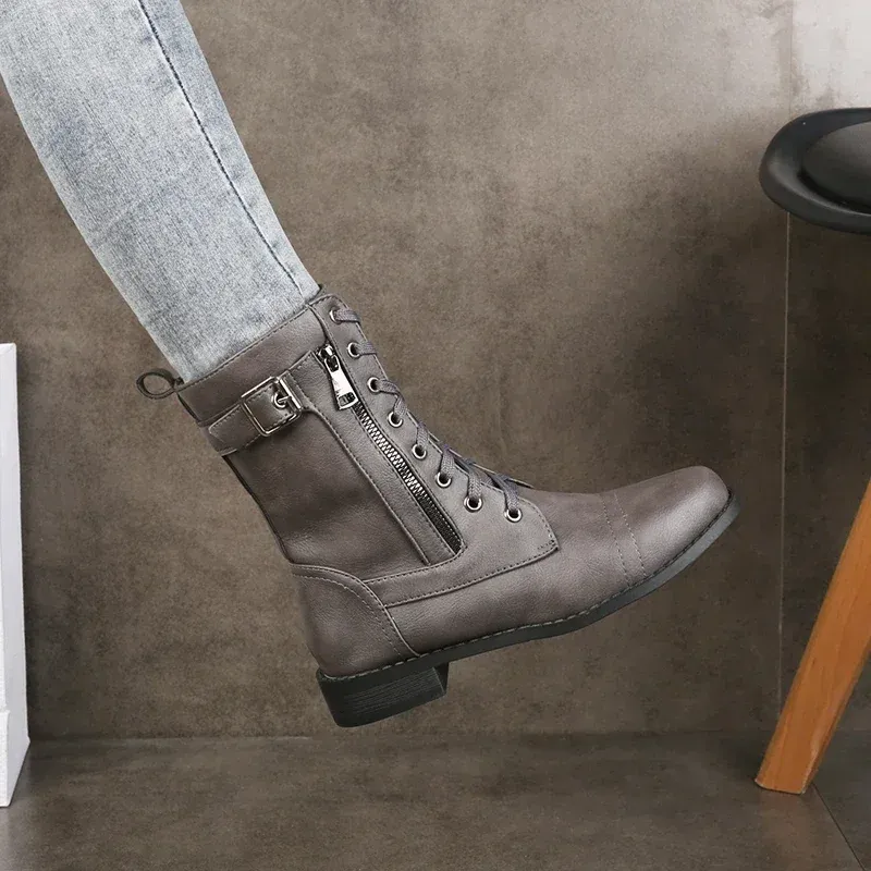 Rebel Lace Up Boots