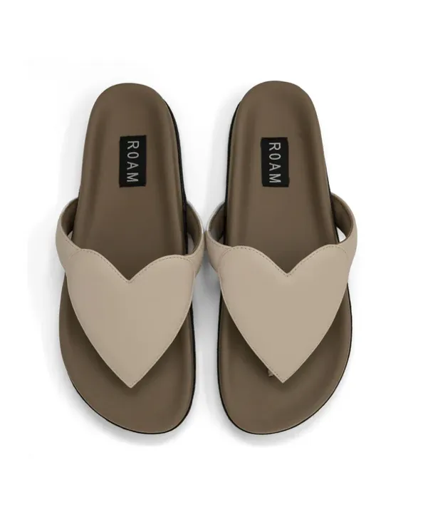 ROAM/ LOVE SANDAL/ CEMENT VEGAN LEATHER
