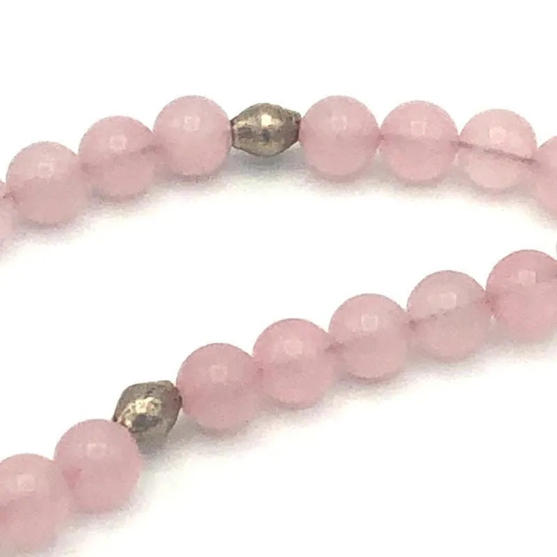 Rose Quartz Gemstone Mala Necklace