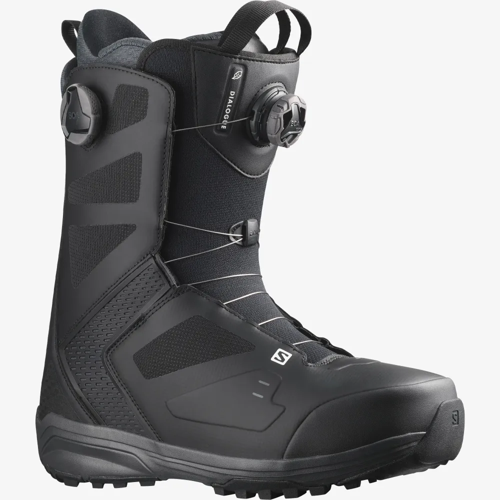 Salomon Dialogue Dual Boa Snowboard Boots Mens - Black
