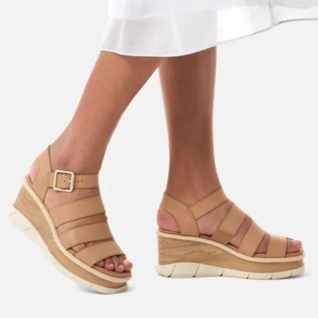 Sorel: Joanie III Ankle Strap in Honest Beige