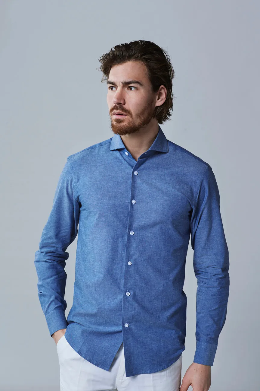 Sundre Blueberry Linen Shirt