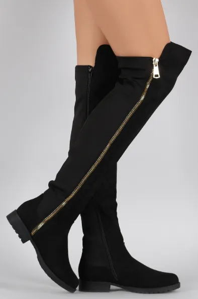 Unzip Me Suede Boots