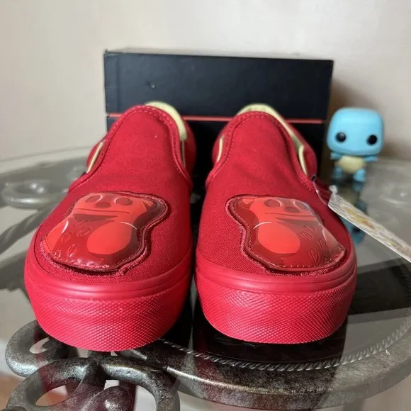 Vans x Haribo Gummie Bear Sneakers Red Canvas Kids Size‎ 3 Slip On OTW