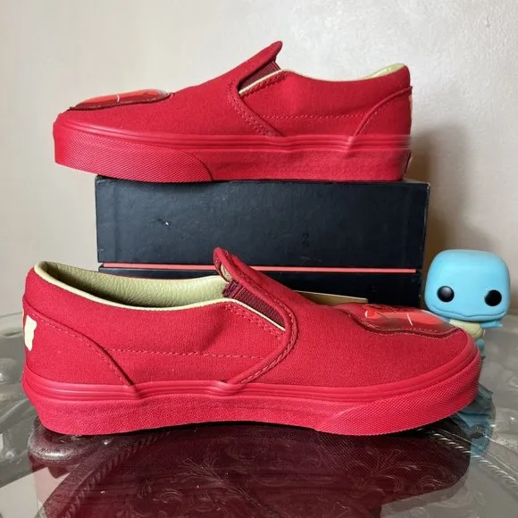 Vans x Haribo Gummie Bear Sneakers Red Canvas Kids Size‎ 3 Slip On OTW