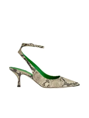 Victoria Beckham Snakeskin Kitten Heel