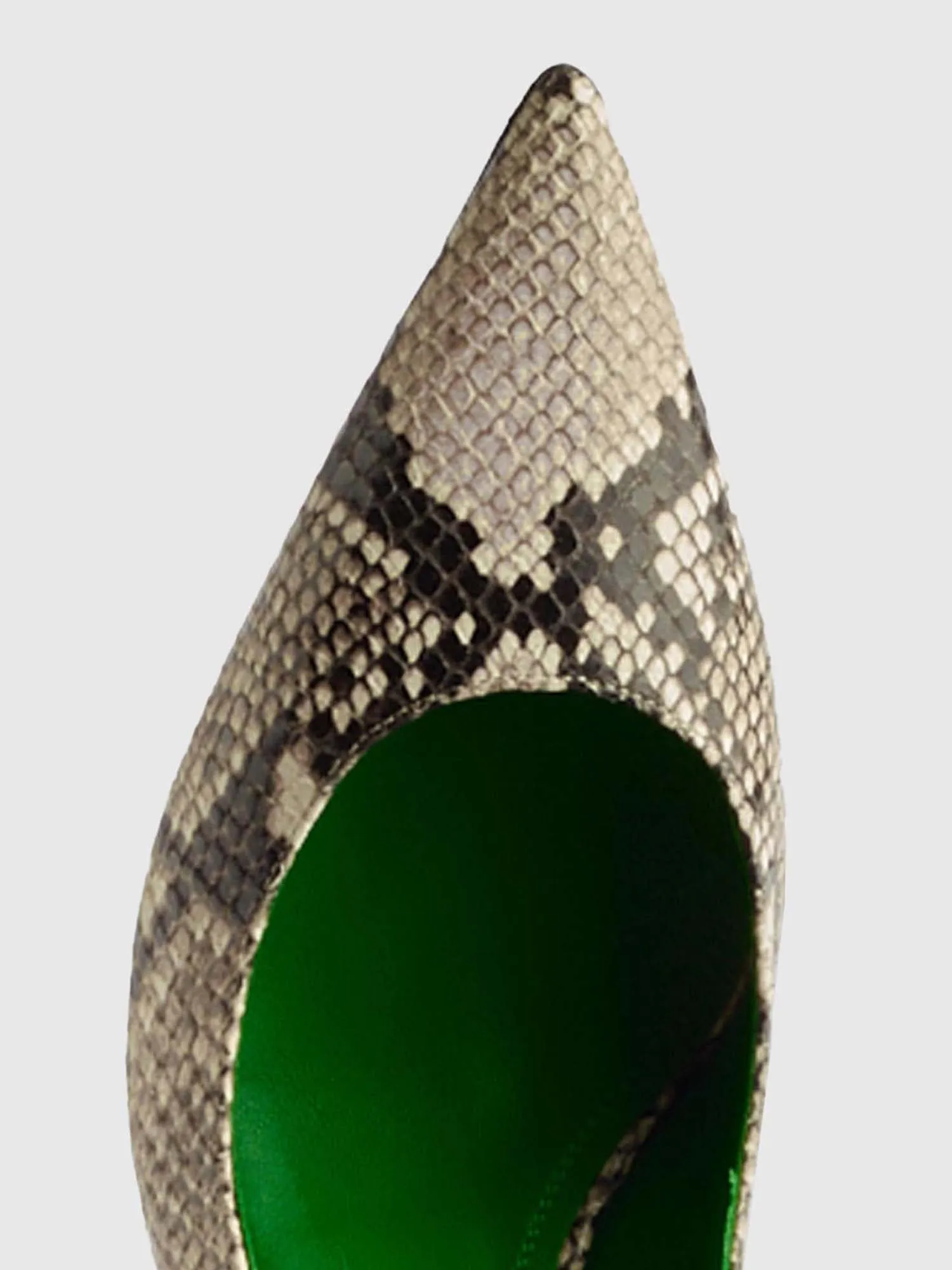 Victoria Beckham Snakeskin Kitten Heel