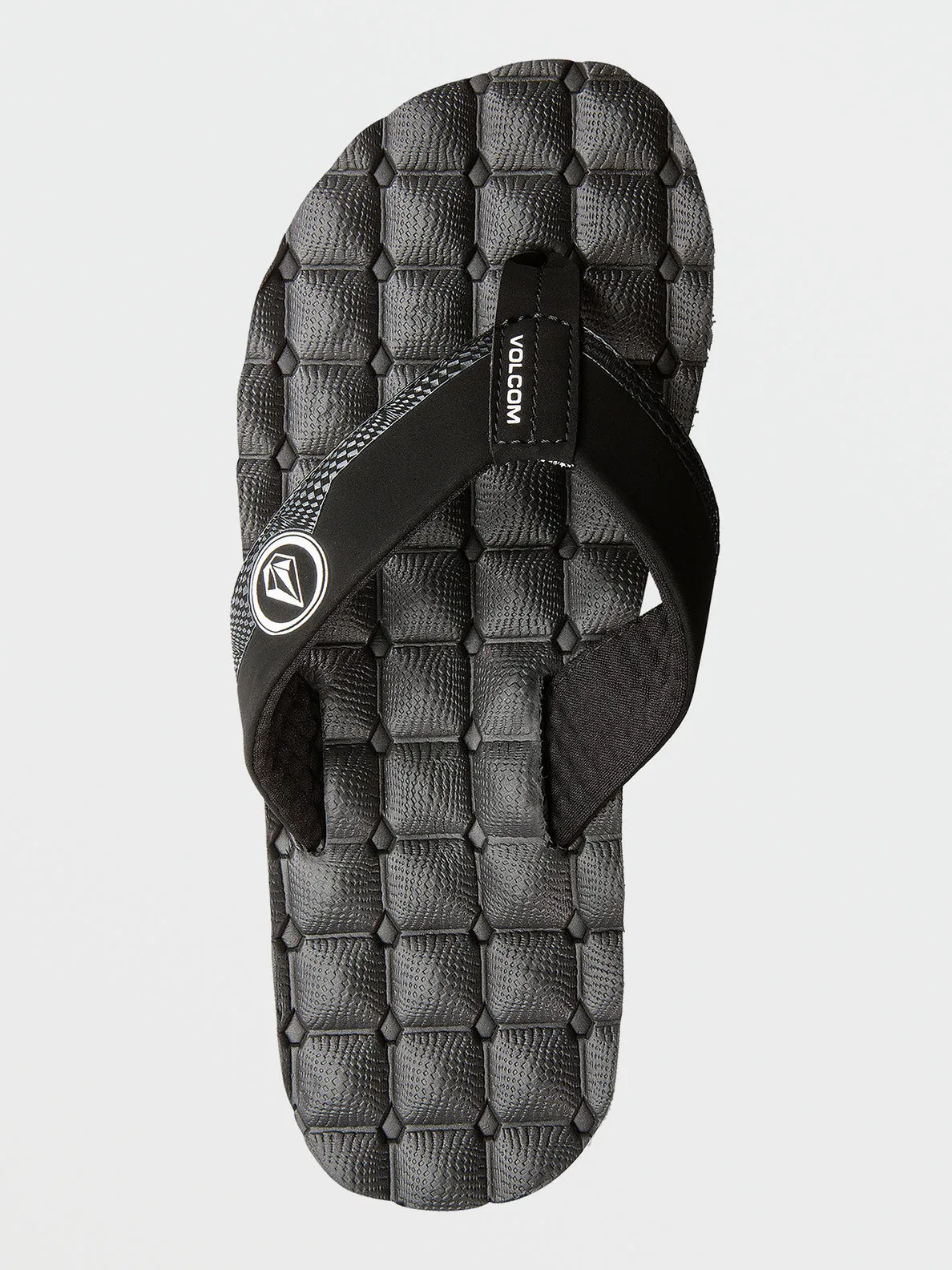 Volcom Boys Recliner Sandals - Black White